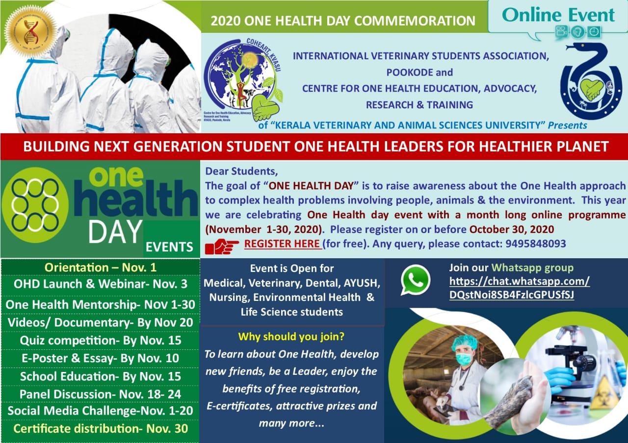 Building Next Generation Student One Health Leaders for Healthier Planet