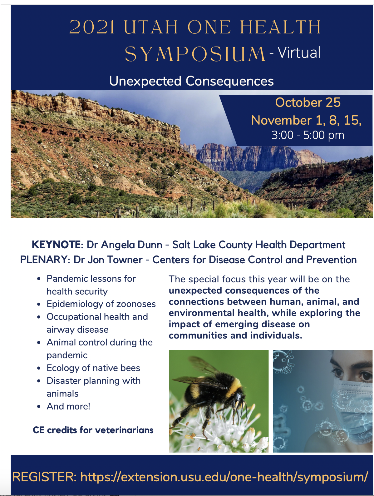 2021 UTAH ONE HEALTH SYMPOSIUM - "UNEXPECTED CONSEQUENCES"