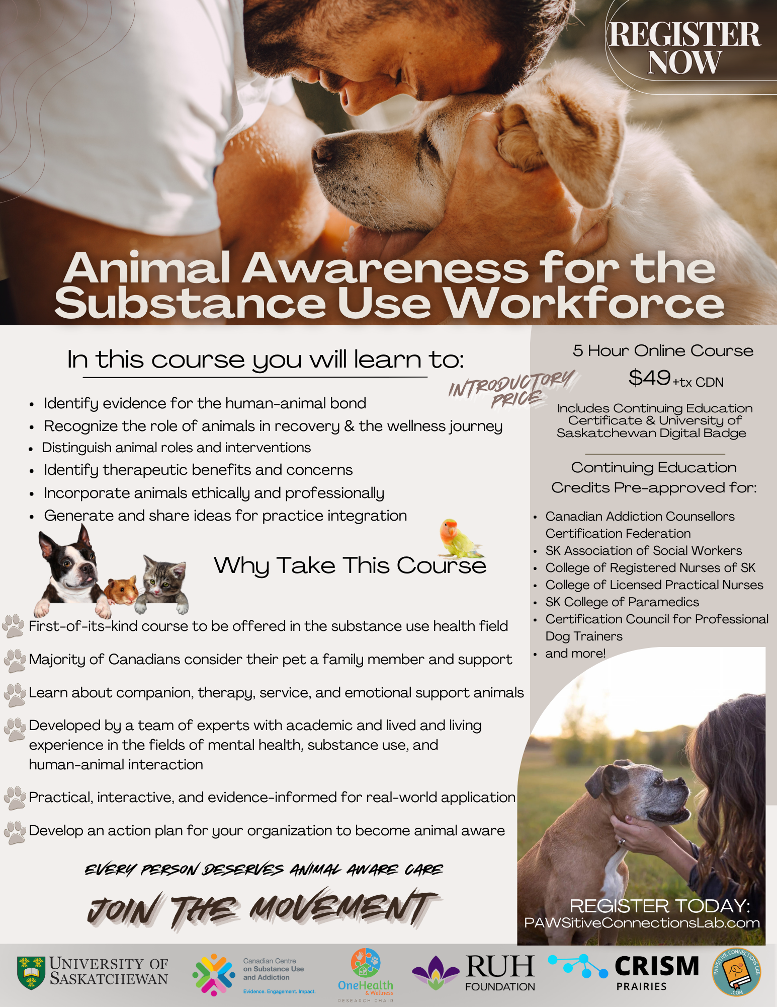 Animal Awareness for the Substance Use and Allied Workforce