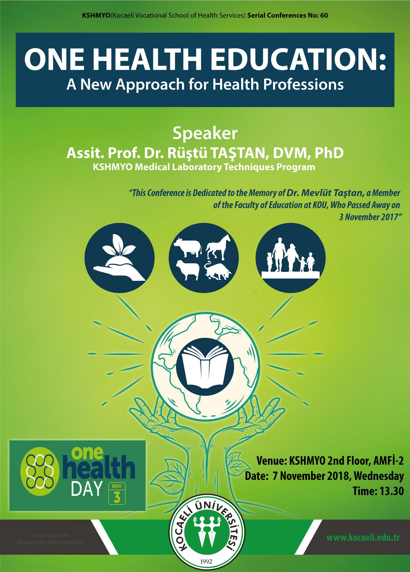 ONE HEALTH EDUCATION: A New Approach for Health Professions