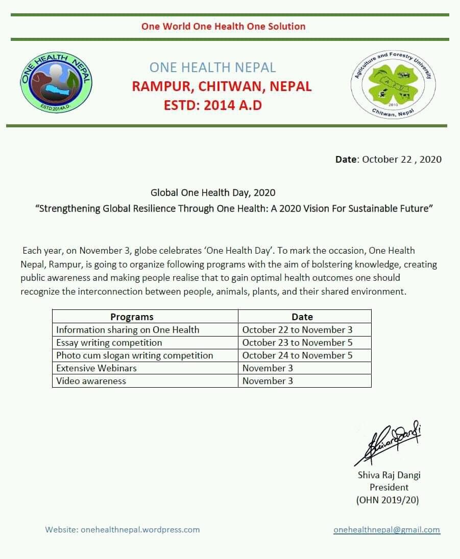 One Health Day 2020