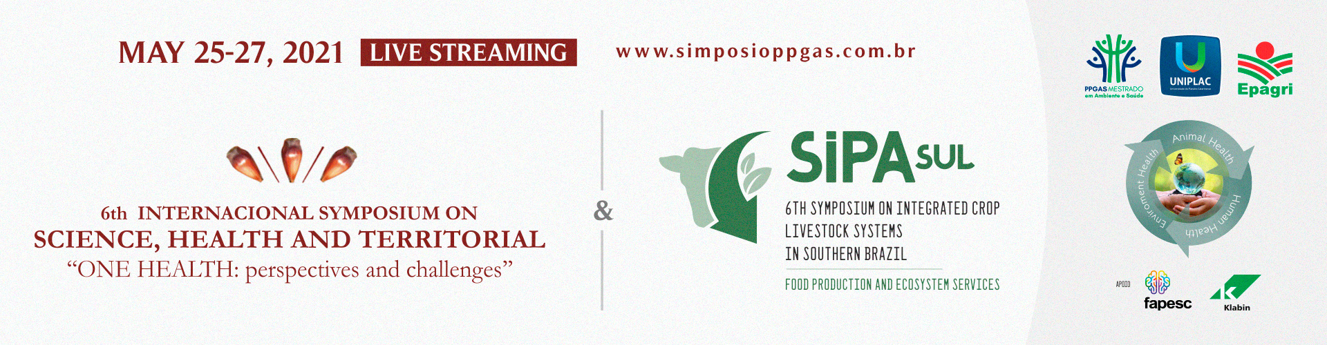 "One Health: Perspectives-Challenges - VI Simposio Internacional Ciencia, Saúde e Território e VI Encontro de Sistemas Integrado