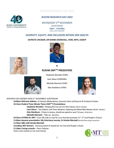 RUSVM Annual Student Research Day