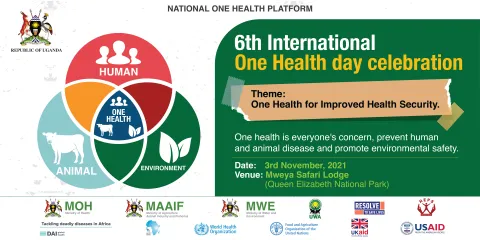 Uganda National One Health Platform One Health Day celebrations at Queen Elizabeth National Park, Mweya Safari lodge