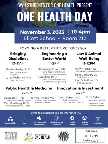 George Washington University Student One Health Day Event