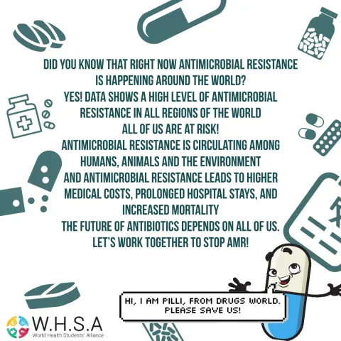 the international health students campaign on AMR for WAAW