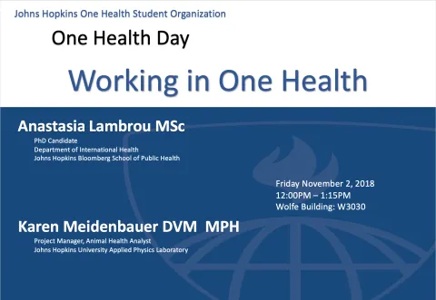 Working in One Health 