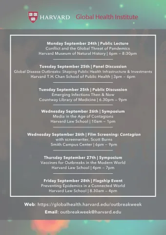 Outbreak Week at Harvard University